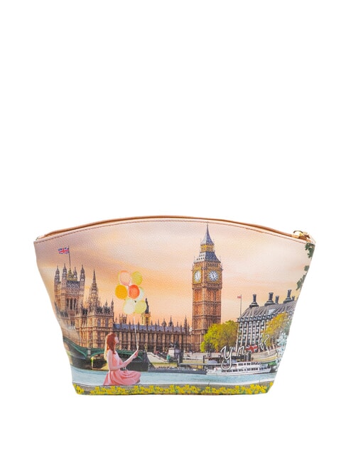 YESBAG Gro&szlig;er, ausgestellter Kosmetikkoffer gelbe Blume - Beauty-Case