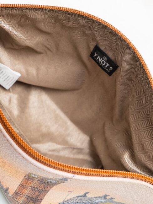 YESBAG Gro&szlig;er, ausgestellter Kosmetikkoffer gelbe Blume - Beauty-Case