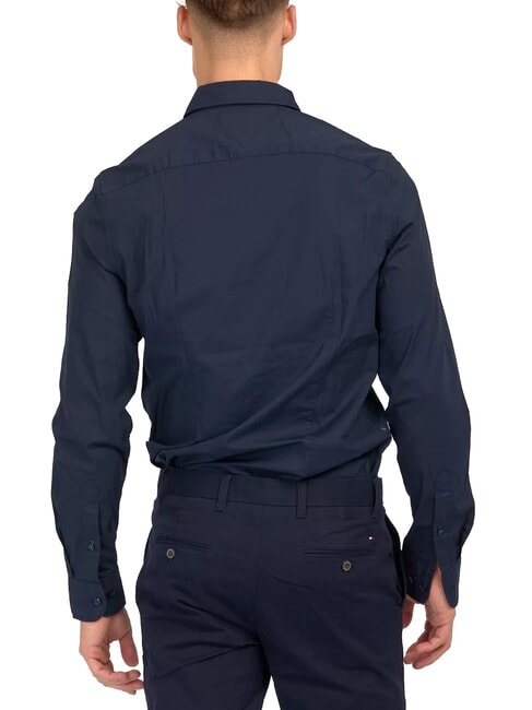 TH Lang&auml;rmeliges Stretch-Baumwollhemd Marineblauer Blazer - Herrenhemden