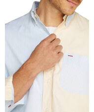 TOMMY HILFIGER TH Langarmhemd mit Farbblockmuster luftiges Blau - Herrenhemden - 3