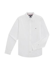 TOMMY HILFIGER TH Lang&auml;rmeliges Stretch-Baumwollhemd klassisches Wei&szlig; - Herrenhemden - 3