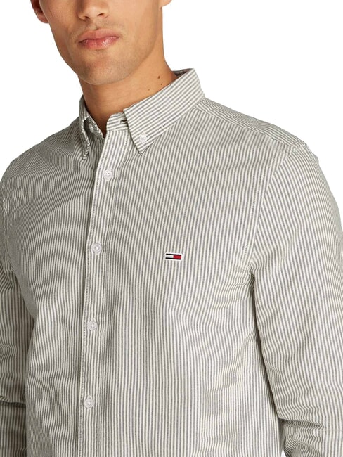 TH JEANS Lang&auml;rmeliges gestreiftes Hemd dunkle Nachtmarine - Herrenhemden