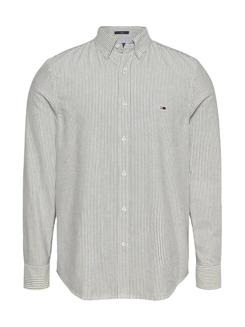 TH JEANS Lang&auml;rmeliges gestreiftes Hemd dunkle Nachtmarine - Herrenhemden