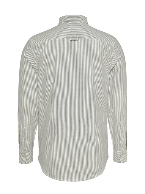 TH JEANS Lang&auml;rmeliges gestreiftes Hemd dunkle Nachtmarine - Herrenhemden