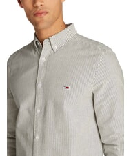 TOMMY HILFIGER TH JEANS Lang&auml;rmeliges gestreiftes Hemd dunkle Nachtmarine - Herrenhemden - 3