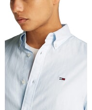 TOMMY HILFIGER TH JEANS Lang&auml;rmeliges Hemd aus Leinenmischgewebe s&uuml;&szlig;es Blau - Herrenhemden - 3