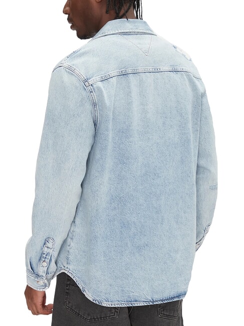 TH JEANS Lang&auml;rmeliges Jeanshemd heller Denim - Herrenhemden