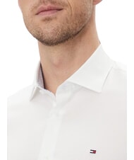 TOMMY HILFIGER TH Lang&auml;rmeliges Stretch-Baumwollhemd optisches Wei&szlig; - Herrenhemden - 3