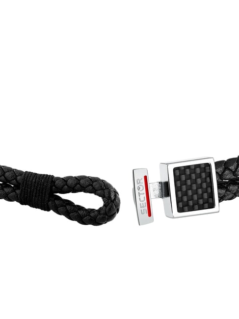 BANDY Herrenarmband aus geflochtenem Leder Schwarz - Herrenarmb&auml;nder