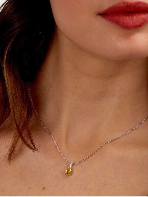 TESORI Halskette mit Anh&auml;nger Gelb - Halsketten