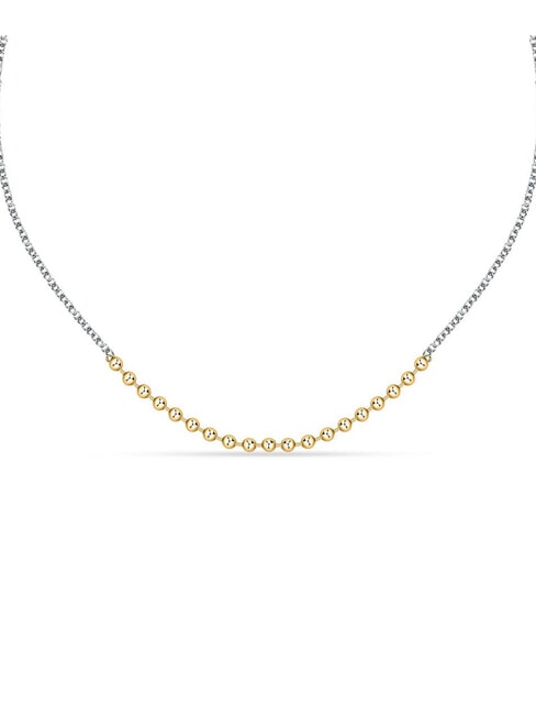 TALISMANI Halskette mit zweifarbigen Stahlkugeln STAHL - Halsketten