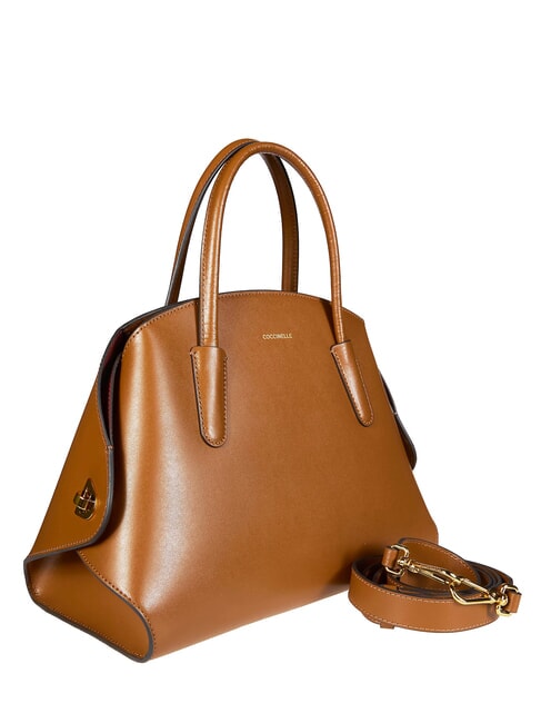TYLDE CALF Handtasche mit Schulterriemen Cognac - Damentaschen