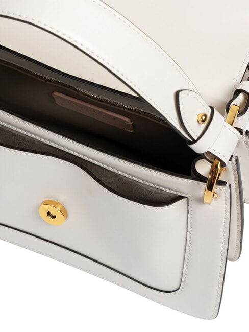 C-ME CALF COCKER Kleine Ledertasche mit Schultergurt Perle - Damentaschen