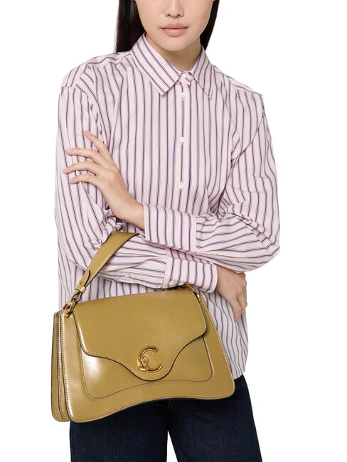 C-ME CALF COCKER Aktentasche aus Leder mit Schultergurt Seegras - Damentaschen