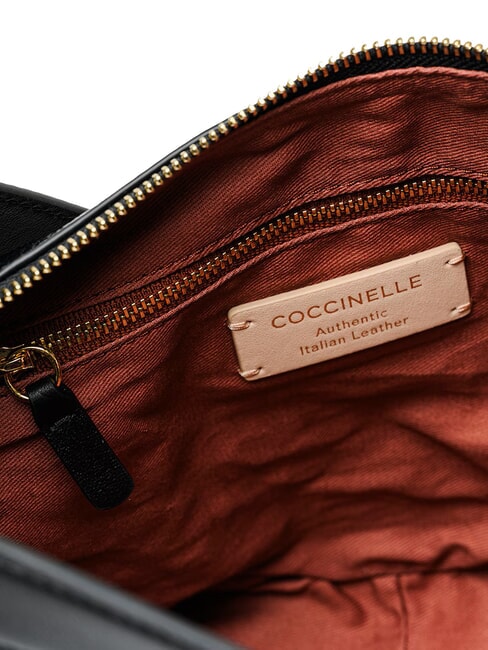 PAKI Schultertasche mit Schultergurt Schwarz - Damentaschen