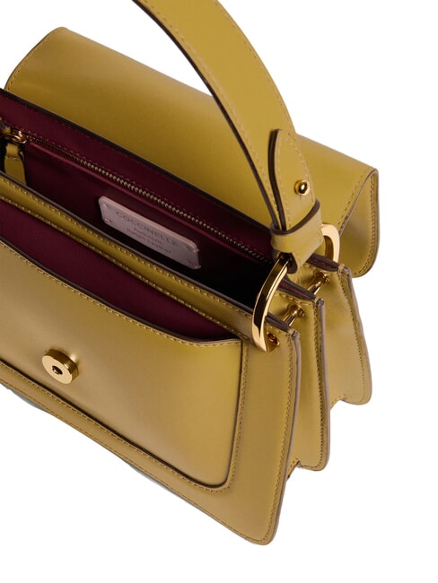 C-ME CALF COCKER Kleine Ledertasche mit Schultergurt Seegras - Damentaschen