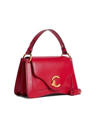 COCCINELLE C-ME CALF COCKER Kleine Ledertasche mit Schultergurt Scharlach - Damentaschen - 2