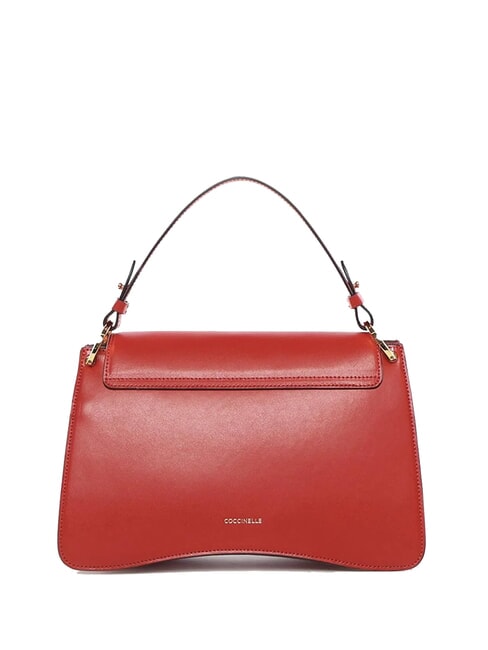 C-ME CALF COCKER Aktentasche aus Leder mit Schultergurt Scharlach - Damentaschen