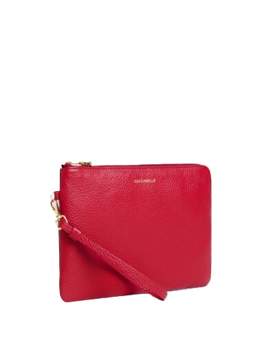 C-ME SOFTY Lederclutch Scharlach - Damentaschen