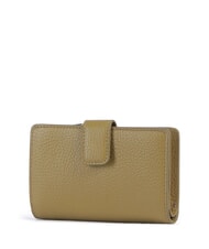 COCCINELLE METALLIC SOFT Geldb&ouml;rse aus strukturiertem Leder Seegras - Brieftaschen Damen - 3