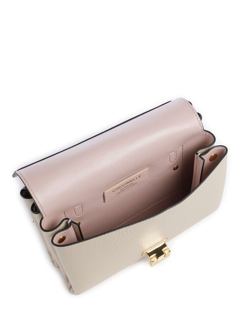 ARLETTIS Minitasche aus strukturiertem Leder Sandmuschel - Damentaschen