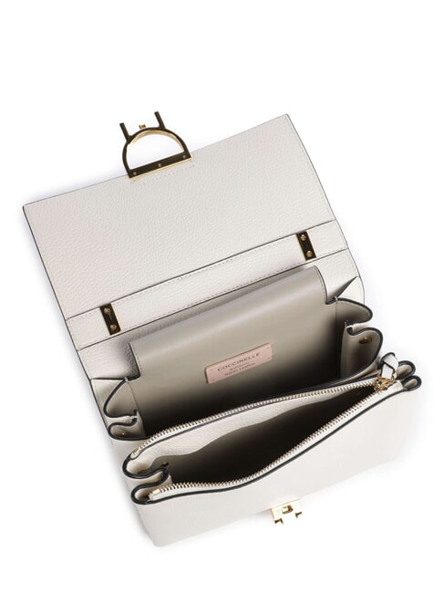 ARLETTIS Handtasche aus geh&auml;mmertem Leder Perle - Damentaschen