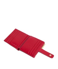 COCCINELLE METALLIC SOFT Mini-Geldb&ouml;rse aus Leder Scharlach - Brieftaschen Damen - 2