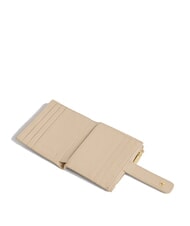 COCCINELLE METALLIC SOFT Mini-Geldb&ouml;rse aus Leder Sandmuschel - Brieftaschen Damen - 2