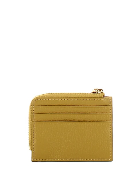 TASSEL Kartenetui mit Rei&szlig;verschluss aus geh&auml;mmertem Leder Seegras - Brieftaschen Damen