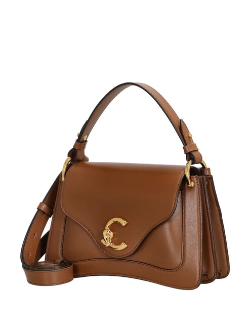 C-ME CALF COCKER Kleine Ledertasche mit Schultergurt Cognac - Damentaschen