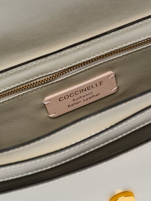 C-ME CALF Schultertasche aus Leder Perle - Damentaschen