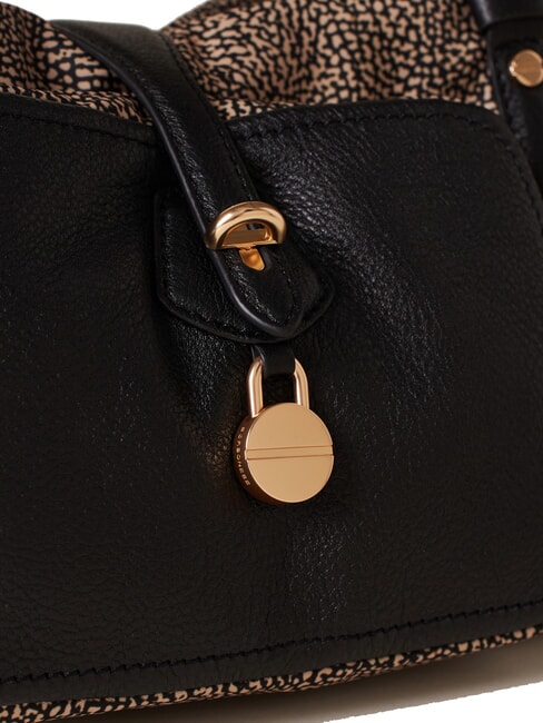 POCHE Umh&auml;ngetasche OP / NATUR / SCHWARZ - Damentaschen