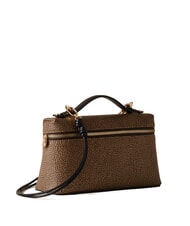 BORBONESE GEMINI Kleine Koffertasche mit Schultergurt natur op / schwarz - Damentaschen - 2