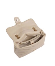 PINKO LOVE PUFF CLASSIC Umh&auml;ngetasche aus Nappaleder Beige-Rauchgrau-Antikgold - Damentaschen - 3