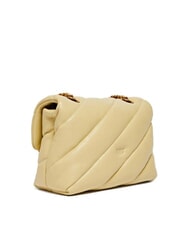 PINKO MINI LOVE BAG Nappatasche Vanillegelb-Antikgold - Damentaschen - 2