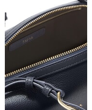 FURLA DOUBLE Ledertasche mit Schulterriemen Tintenblau - Damentaschen - 4