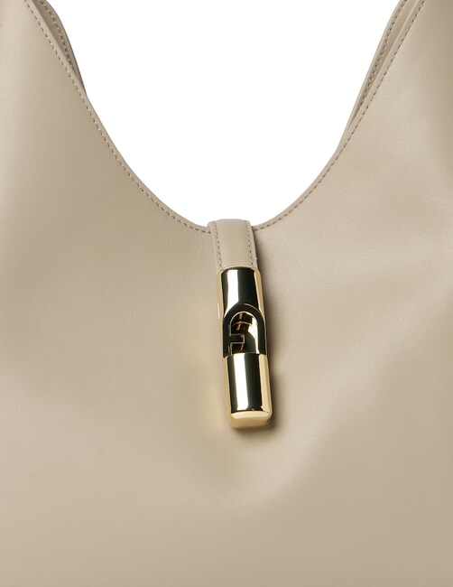 GOCCIA Umh&auml;ngetasche aus Leder Leinen - Damentaschen