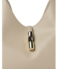 FURLA GOCCIA Umh&auml;ngetasche aus Leder Leinen - Damentaschen - 3