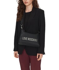 LOVE MOSCHINO BOLD LOVE Umh&auml;ngetasche schwarzer Lack - Damentaschen - 4