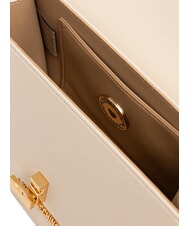 LOVE MOSCHINO HEART TURNLOCK Mini-Handtasche mit Schulterriemen Elfenbein - Damentaschen - 4