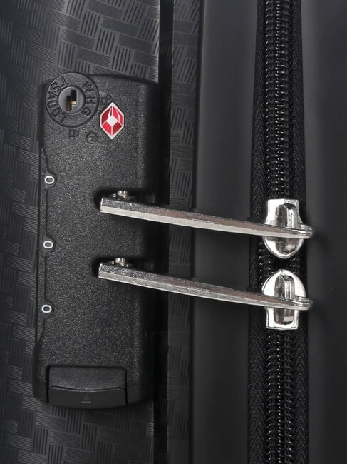 BINALONG Set mit 3 Trolleys: Kabine+mittel, gro&szlig; exp Schwarz - Trolleyset