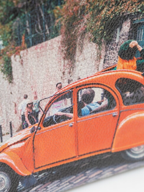 YESBAG Gro&szlig;e Clutch mit Schulterriemen aus Metall so ist das Leben - Damentaschen