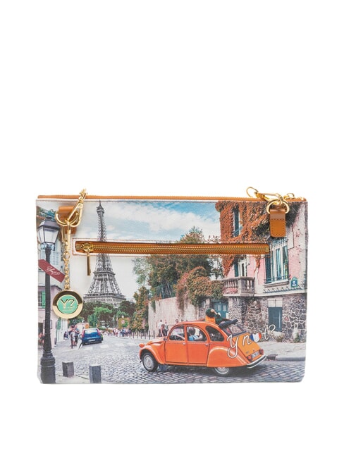 YESBAG Gro&szlig;e Clutch mit Schulterriemen aus Metall so ist das Leben - Damentaschen