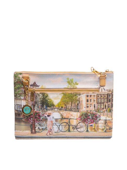 YESBAG SPECIAL Umh&auml;ngetasche aus Metall mit Umschlag Fahrr&auml;der - Damentaschen