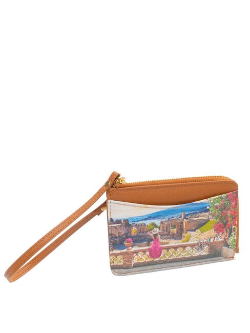YESBAG Flaches Kartenetui mit Rei&szlig;verschluss und Handgelenkschlaufe Sommer in Taormina - Brieftaschen Damen