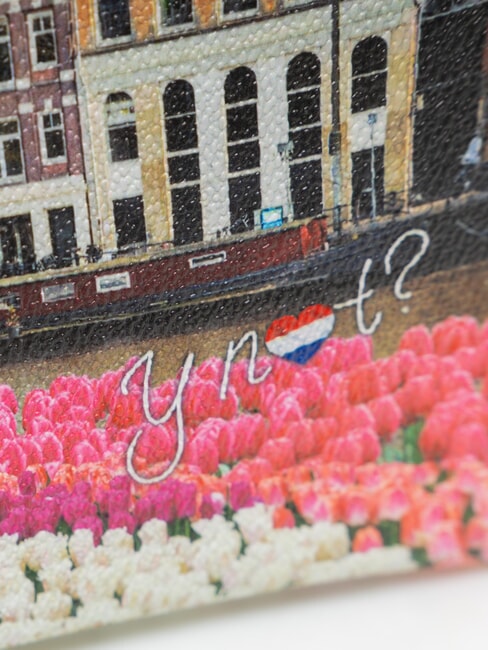 YESBAG Mittelgro&szlig;e Clutch mit Manschette Tulpen - Damentaschen