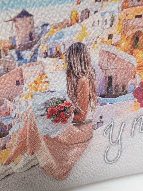 YESBAG Flache Clutch Sonnenuntergang in Griechenland - Damentaschen