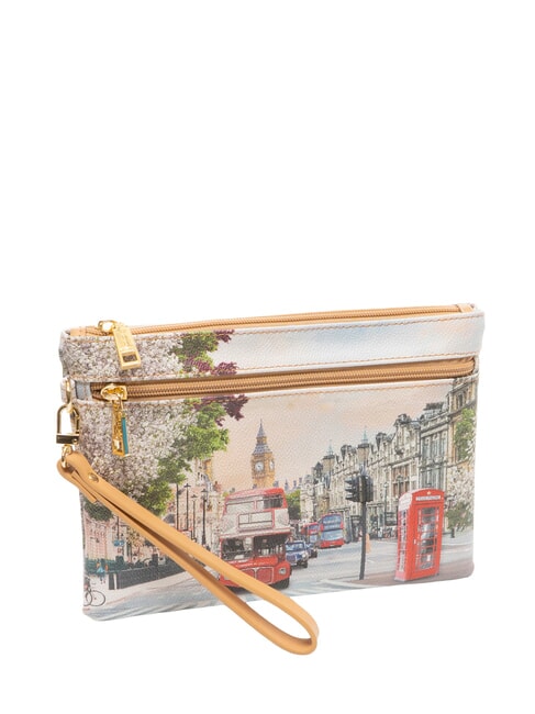 YESBAG Mittelgro&szlig;e Clutch mit Manschette London Rainbow - Damentaschen