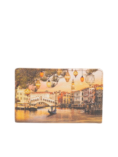 YESBAG Mittleres Kartenetui mit M&uuml;nzfach Weihnachten in Venedig - Brieftaschen Damen