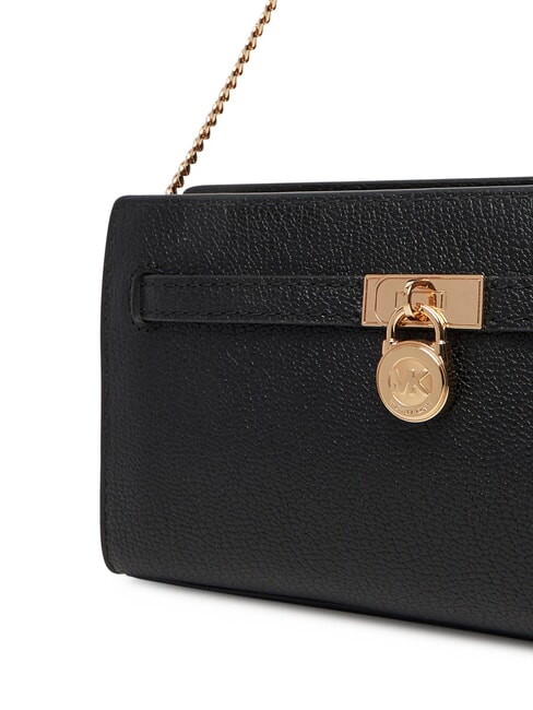 HAMILTON MODERNE Clutch mit Schulterriemen aus Metall Schwarz - Damentaschen